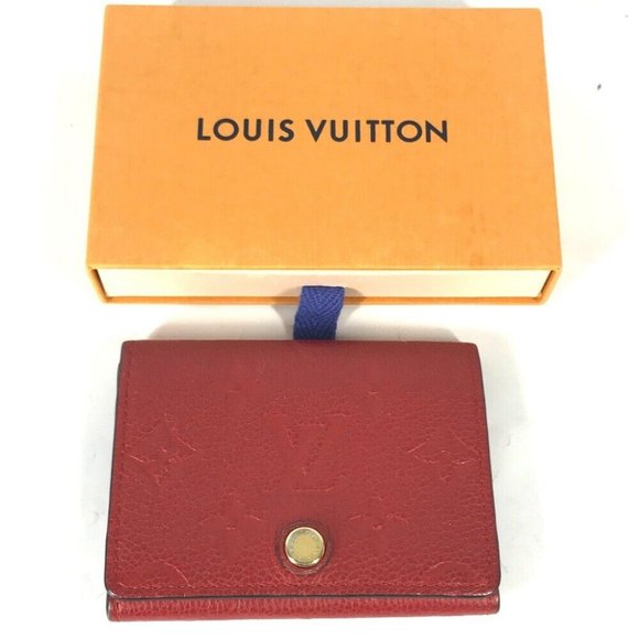 Auth LOUIS VUITTON M58457 MonogramEmpreinte Annellop-Cult de Vuitto Bifold Card - Picture 1 of 14